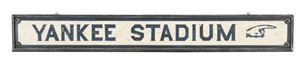 1940 Yankee Stadium Directional Sign